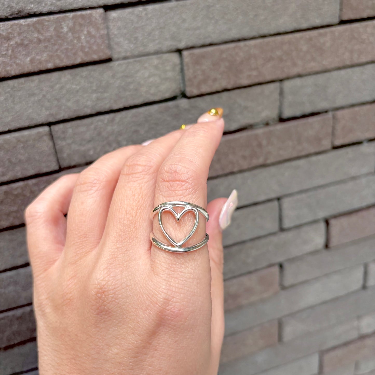 Heart plain ring 40