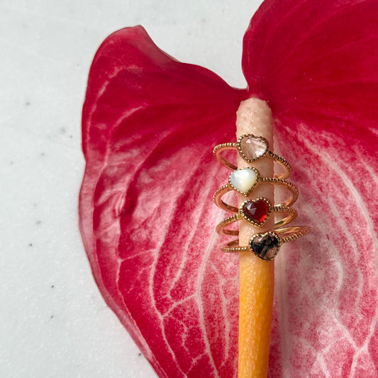 Brass Heart ring