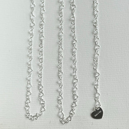 Italian chain necklace〈Heart〉2