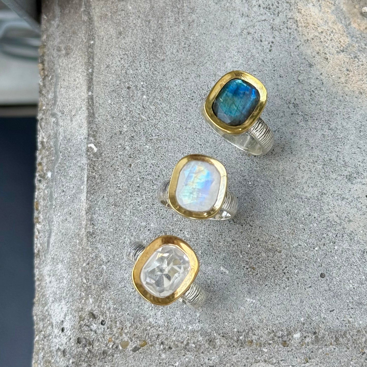 Silver925×Brass design ring 10