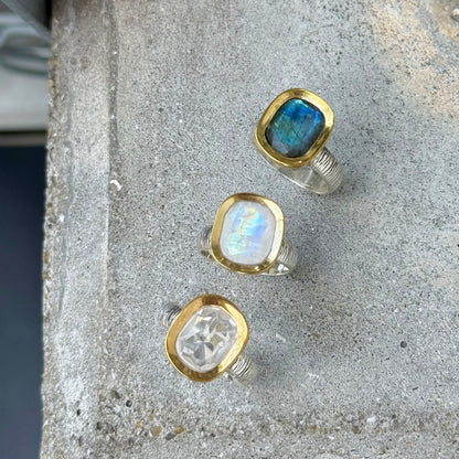 Silver925×Brass design ring 10