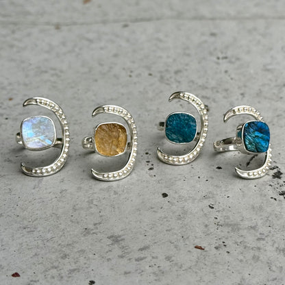 Moon design ring 9