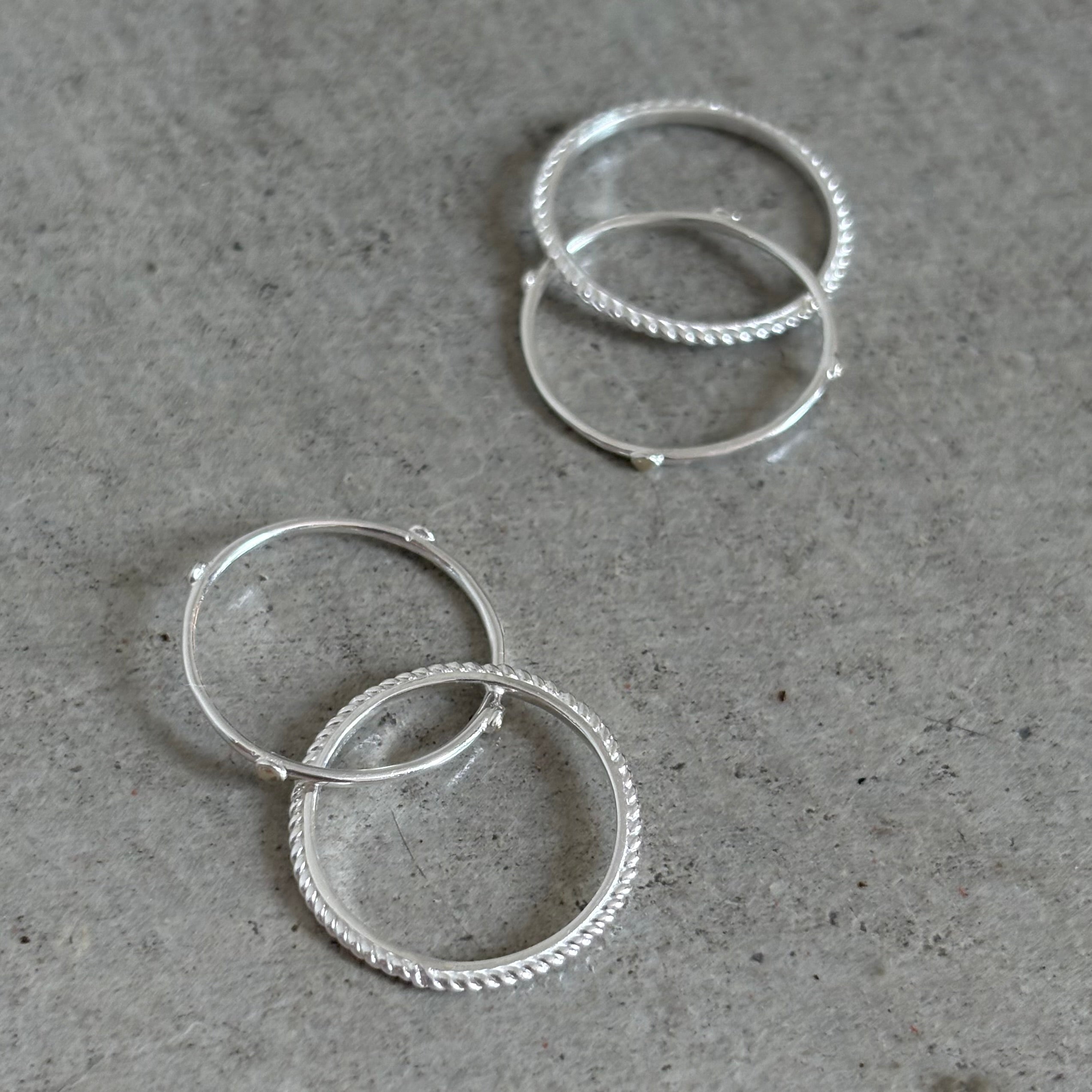 Biju mam poco】Silver925×18K plain ring