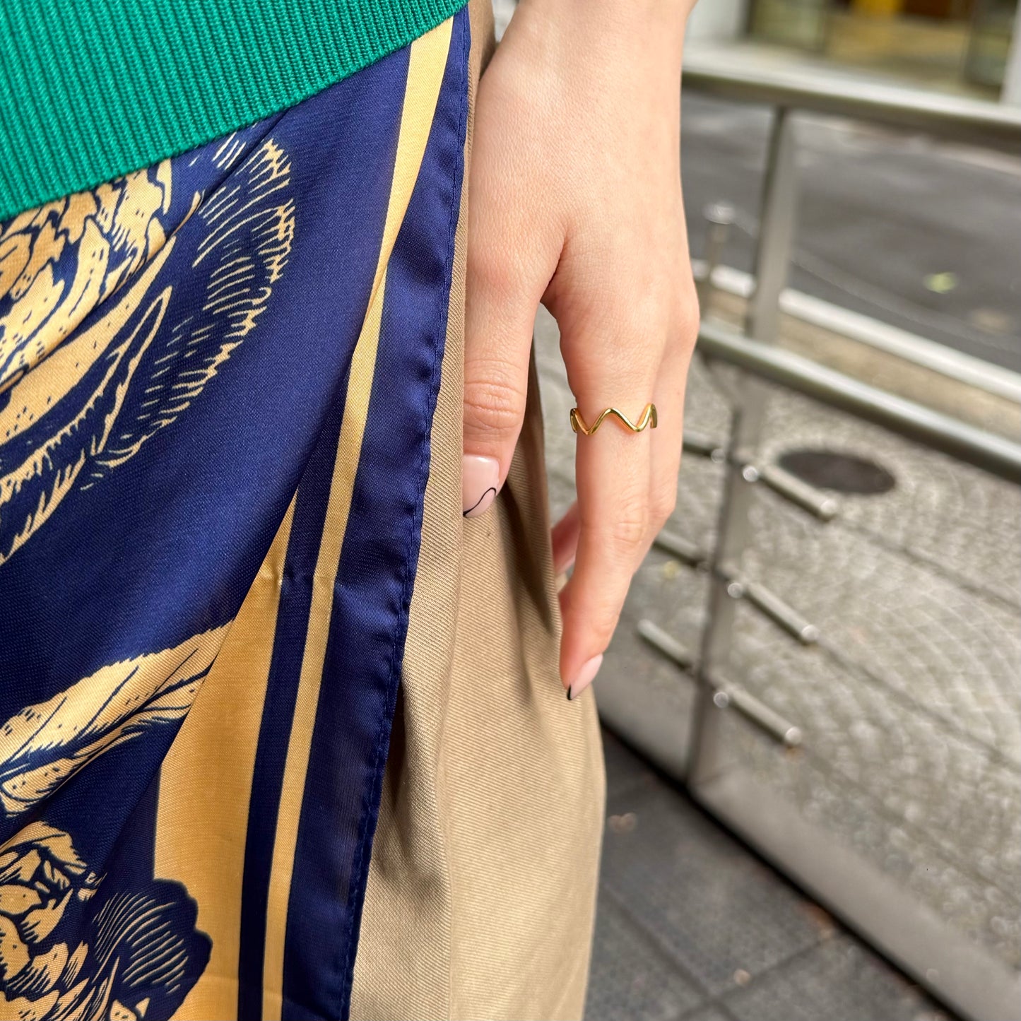 Brass plain ring 61