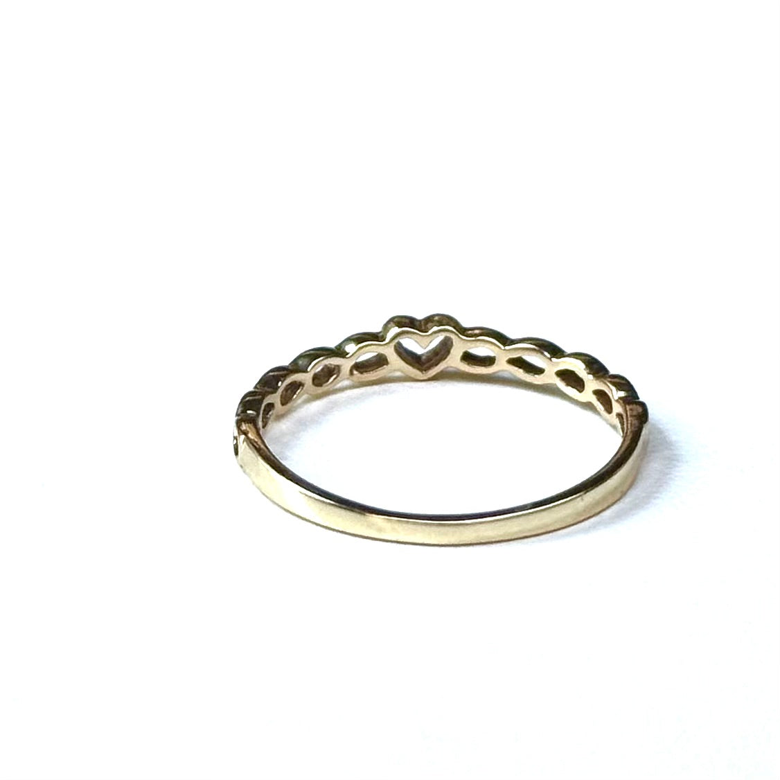Brass Heart plain ring 10