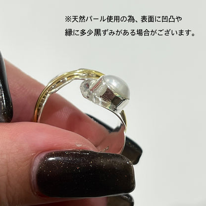 Silver925×Brass design ring 1