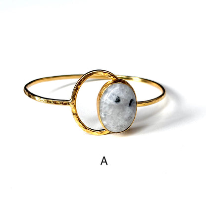 Brass 1stone bangle 2