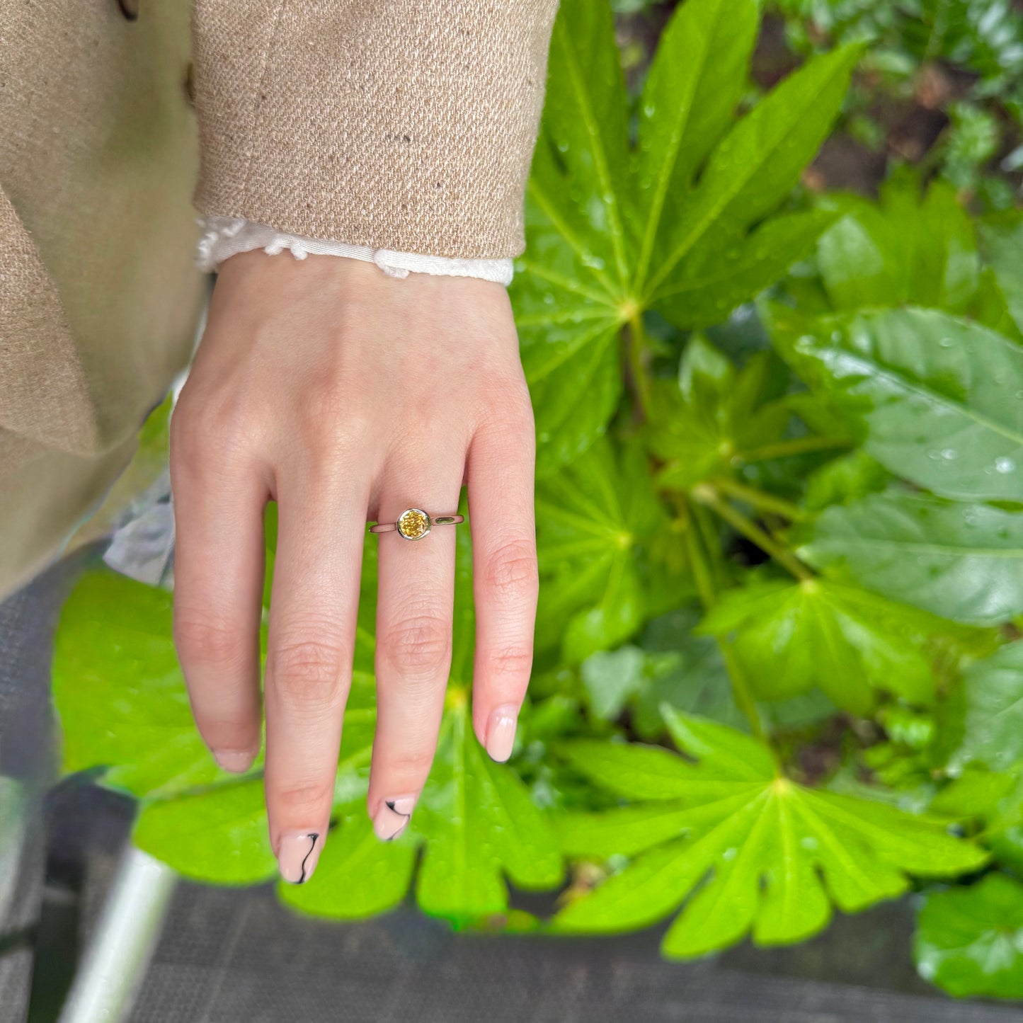 Silver925 1stone ring 5