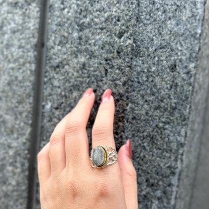 Connect ring〈 Druzy 〉