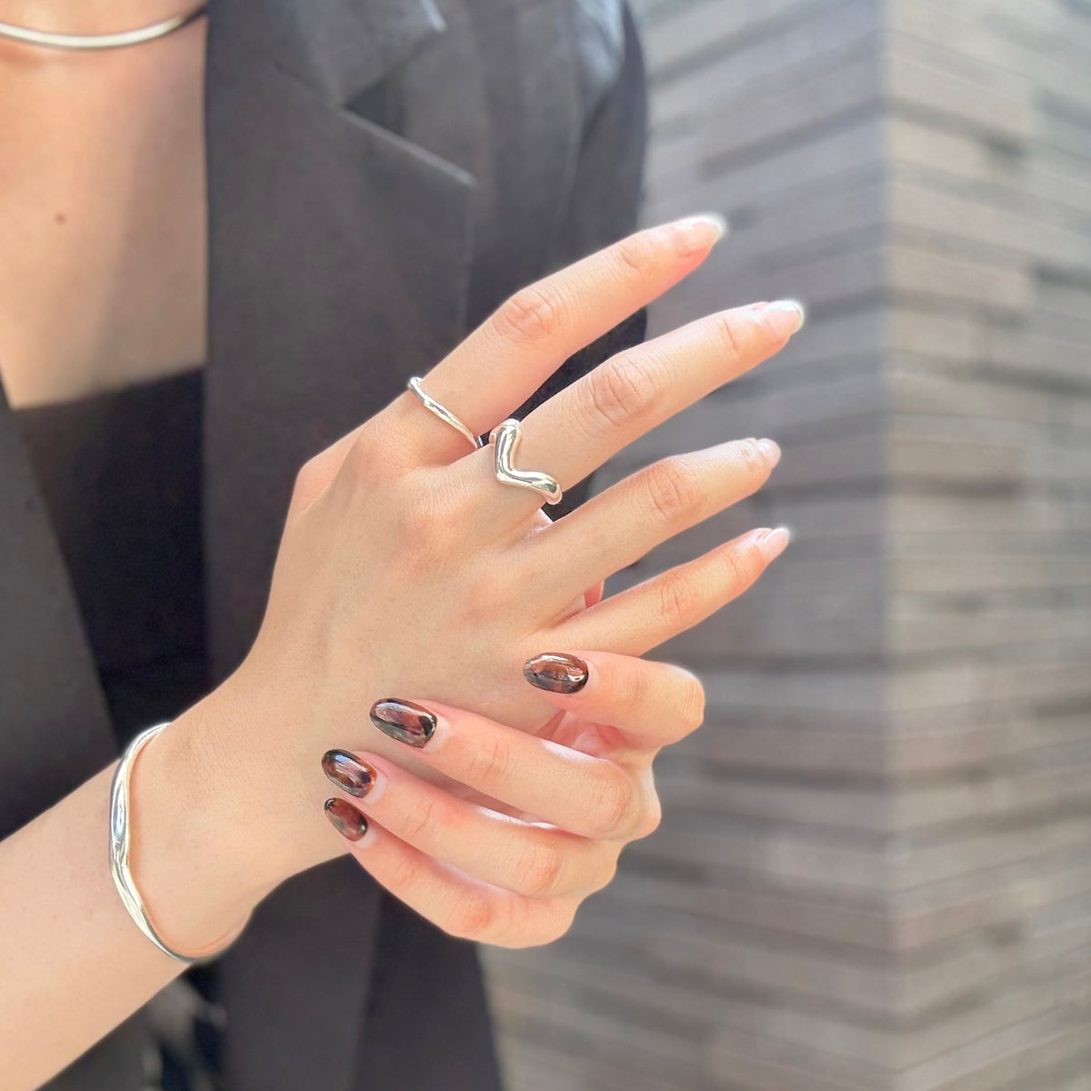 Silver925 plain ring 52