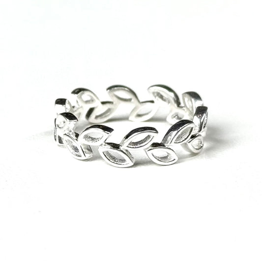 Leaf plain ring
