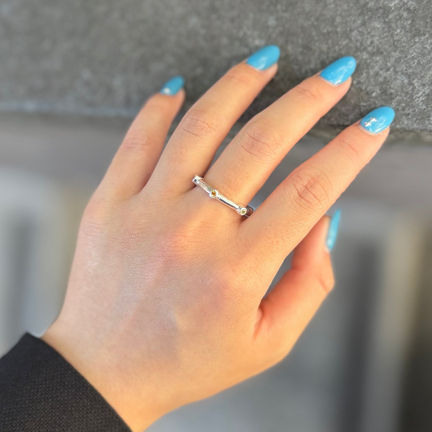 Multi tourmaline ring