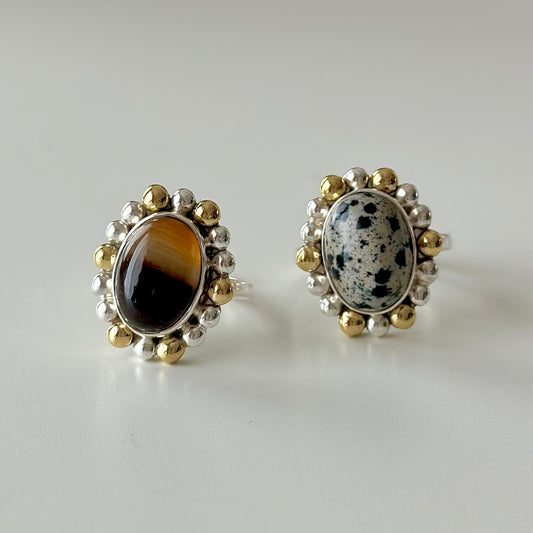 Silver925×Brass design ring