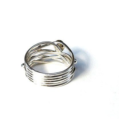 Silver925×Brass plain ring〈Ball〉23