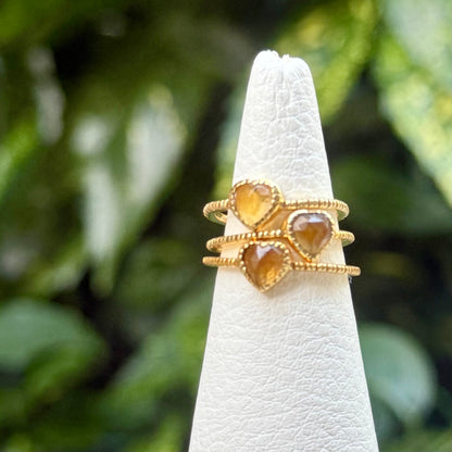 Brass Heart ring 1