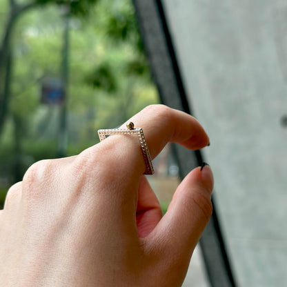 Silver925×Brass plain ring 21