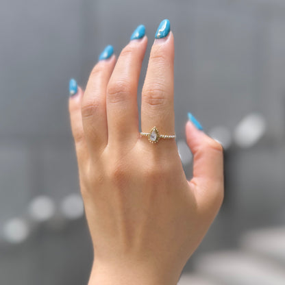 Silver925×Brass petit ring 4