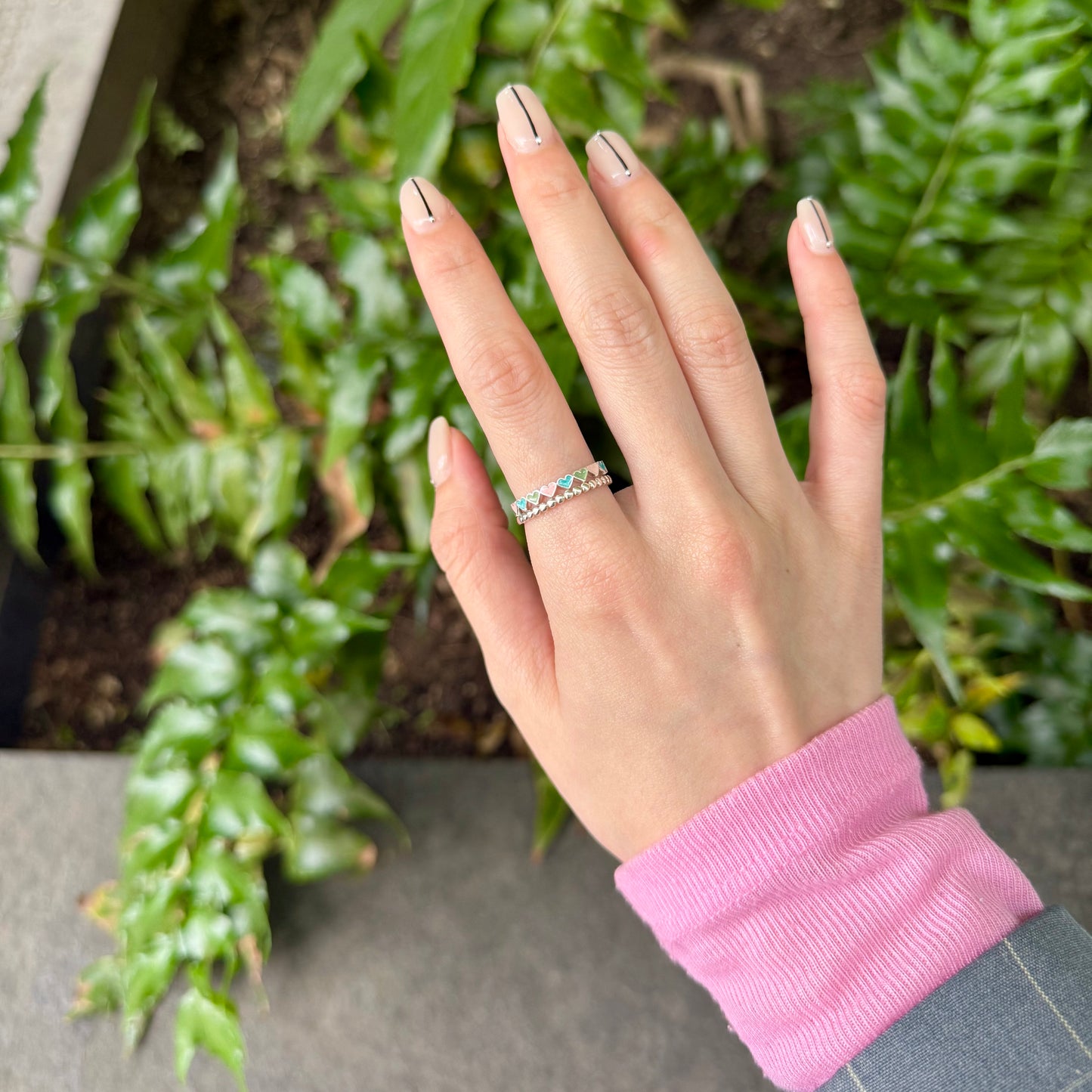 〈札幌限定〉Heart enamel ring