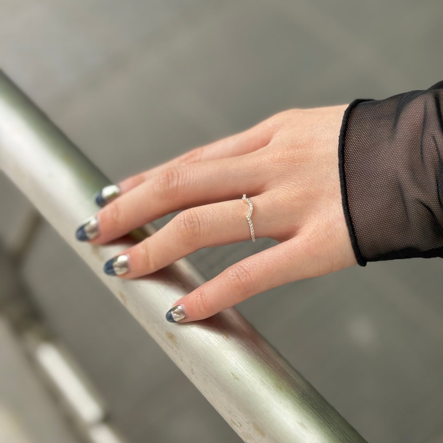 【Bijumam poco】White topaz ring 7