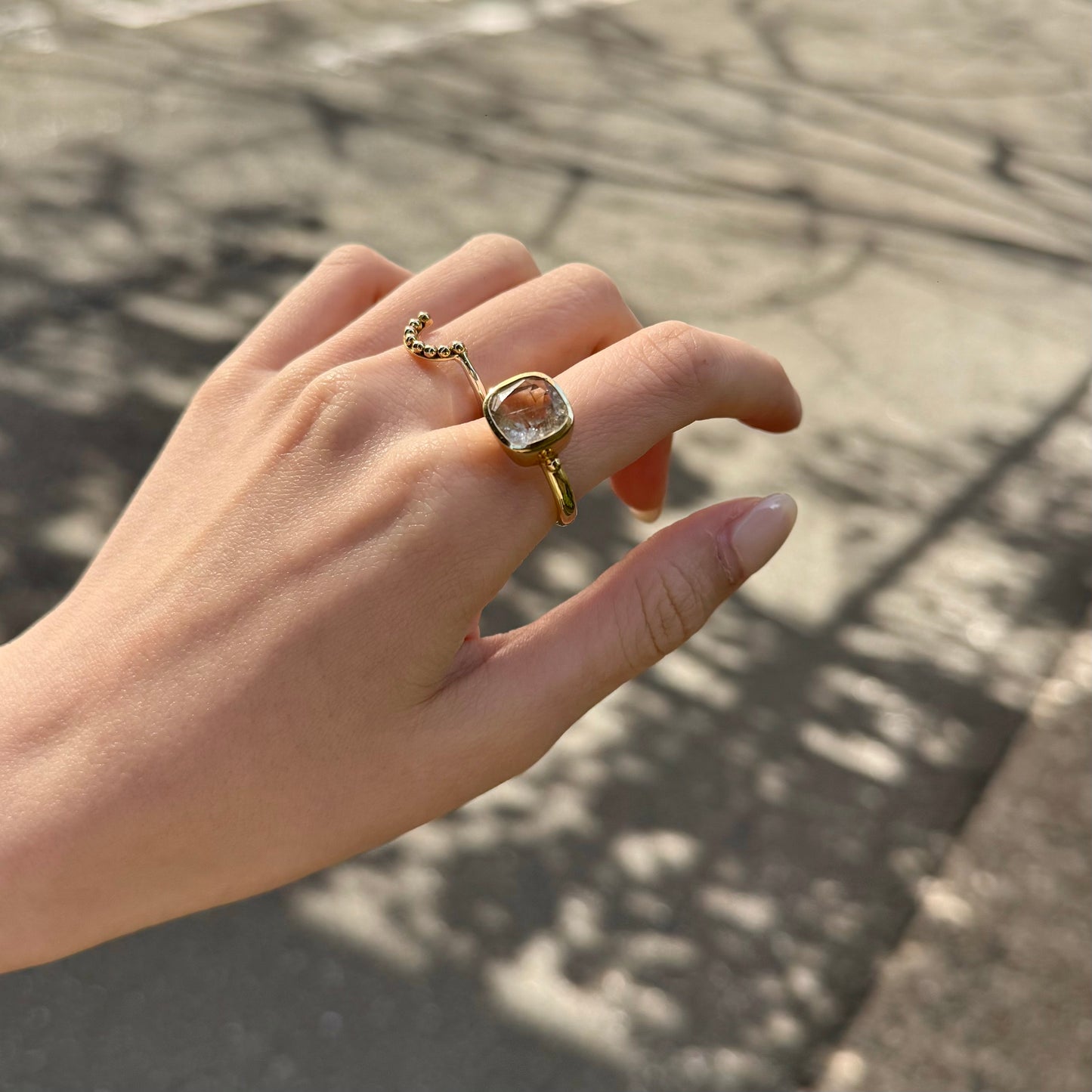 Brass square ring
