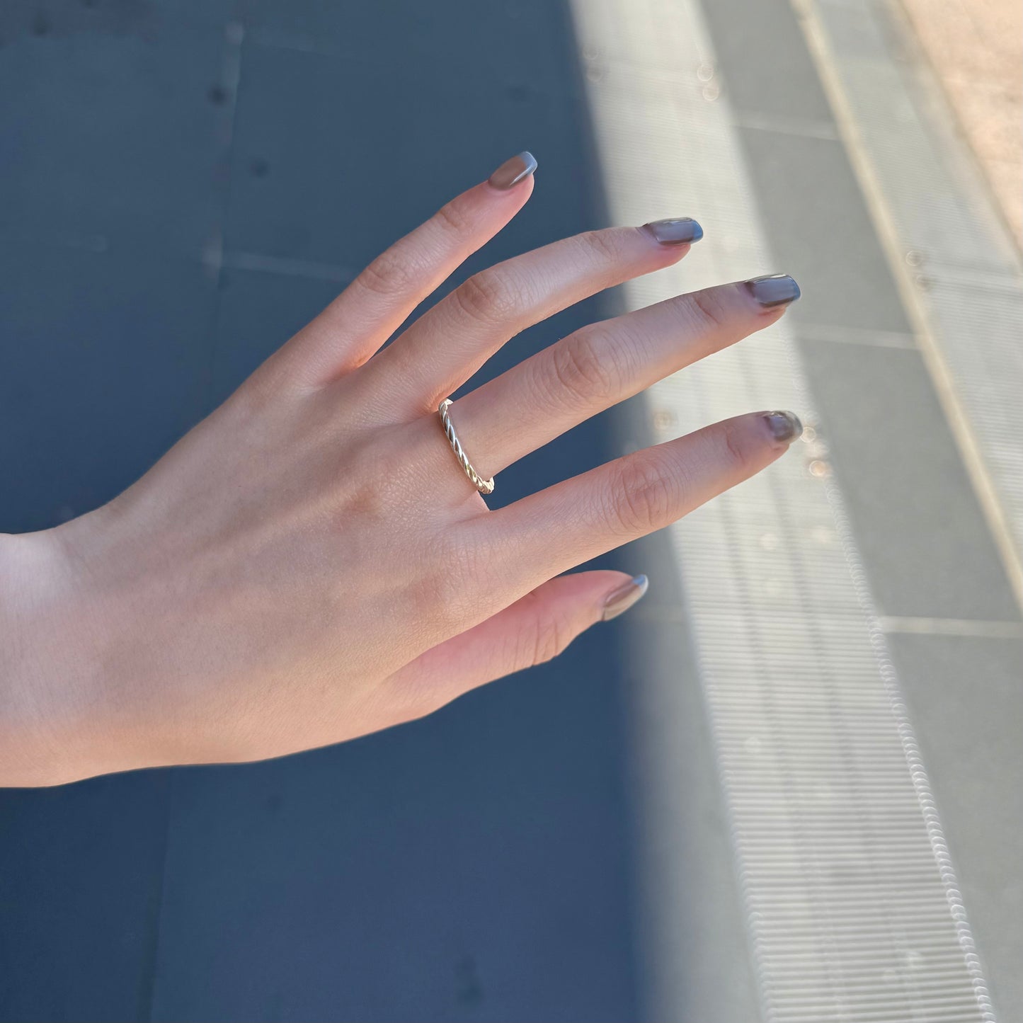 Silver925 plain ring 14