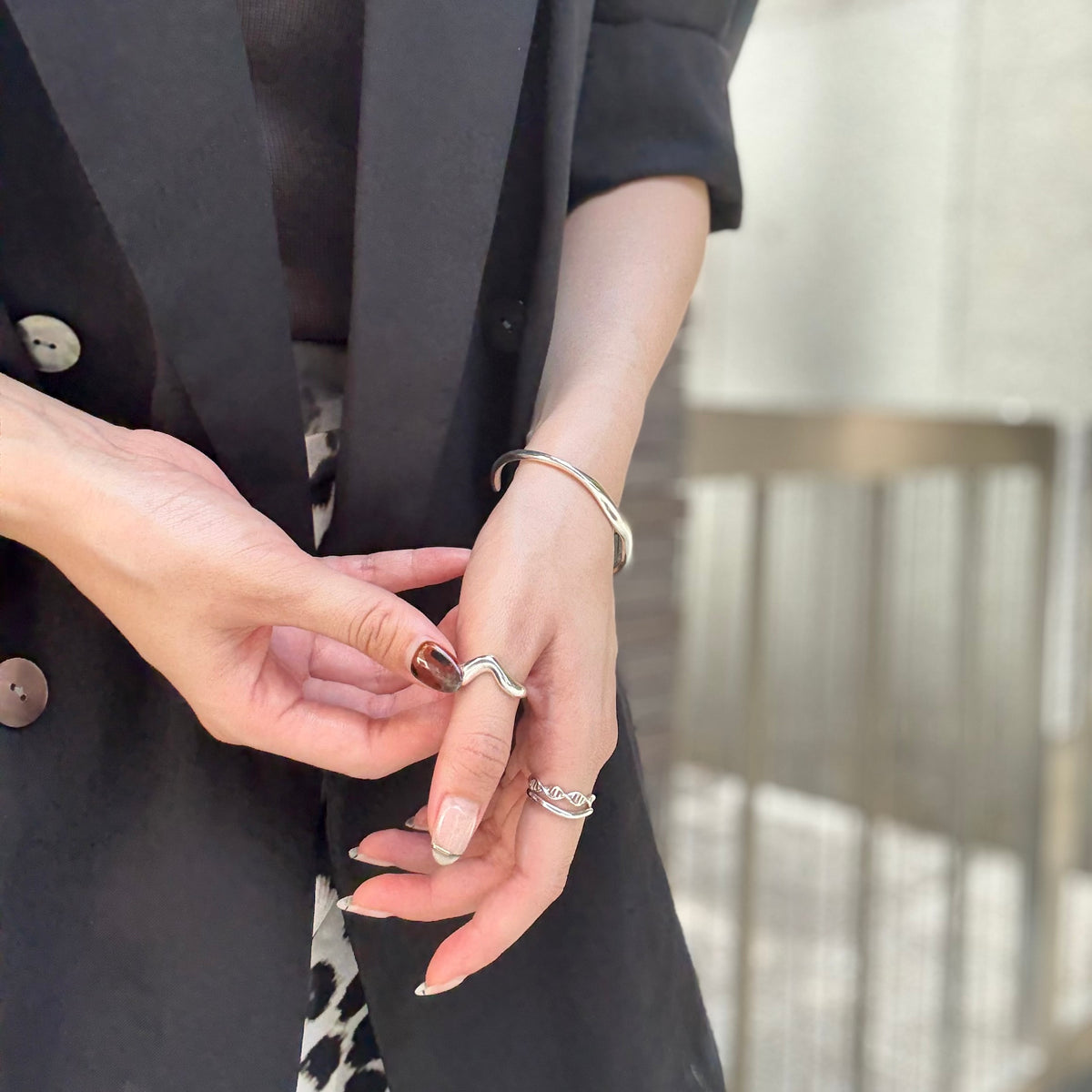 Silver925 plain ring 52