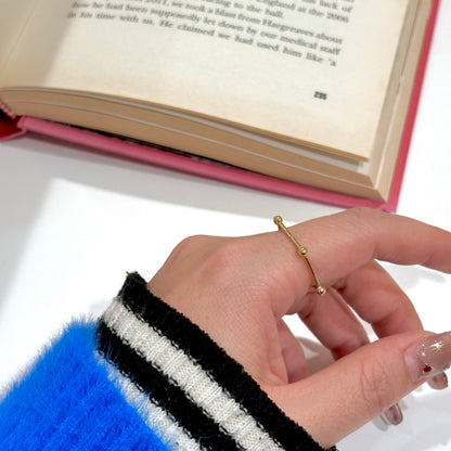 Brass plain ring〈pentagon〉