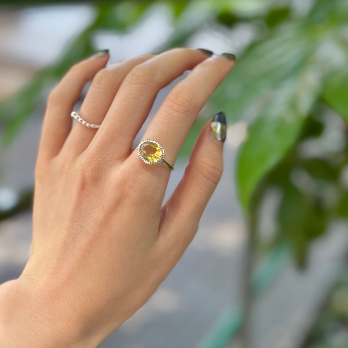 Silver925 1stone ring 8