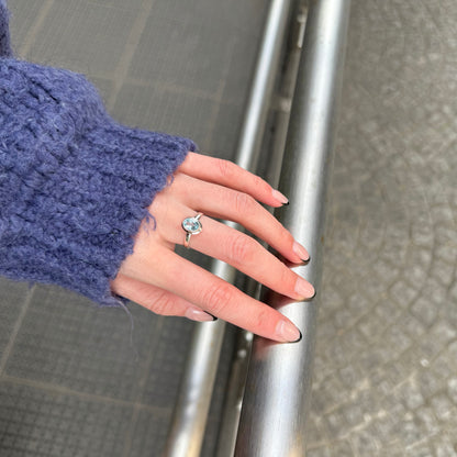 Silver925 1stone ring 4