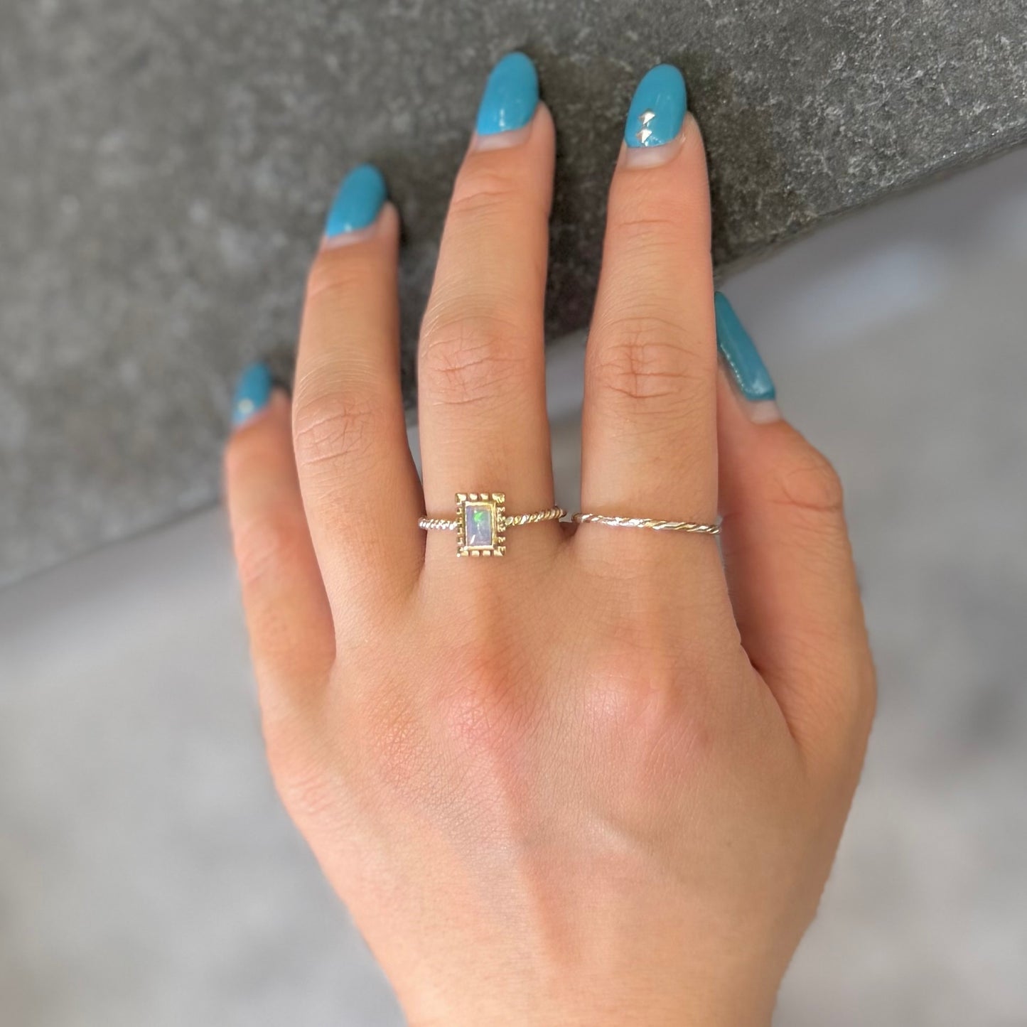 Silver925×Brass petit ring 6