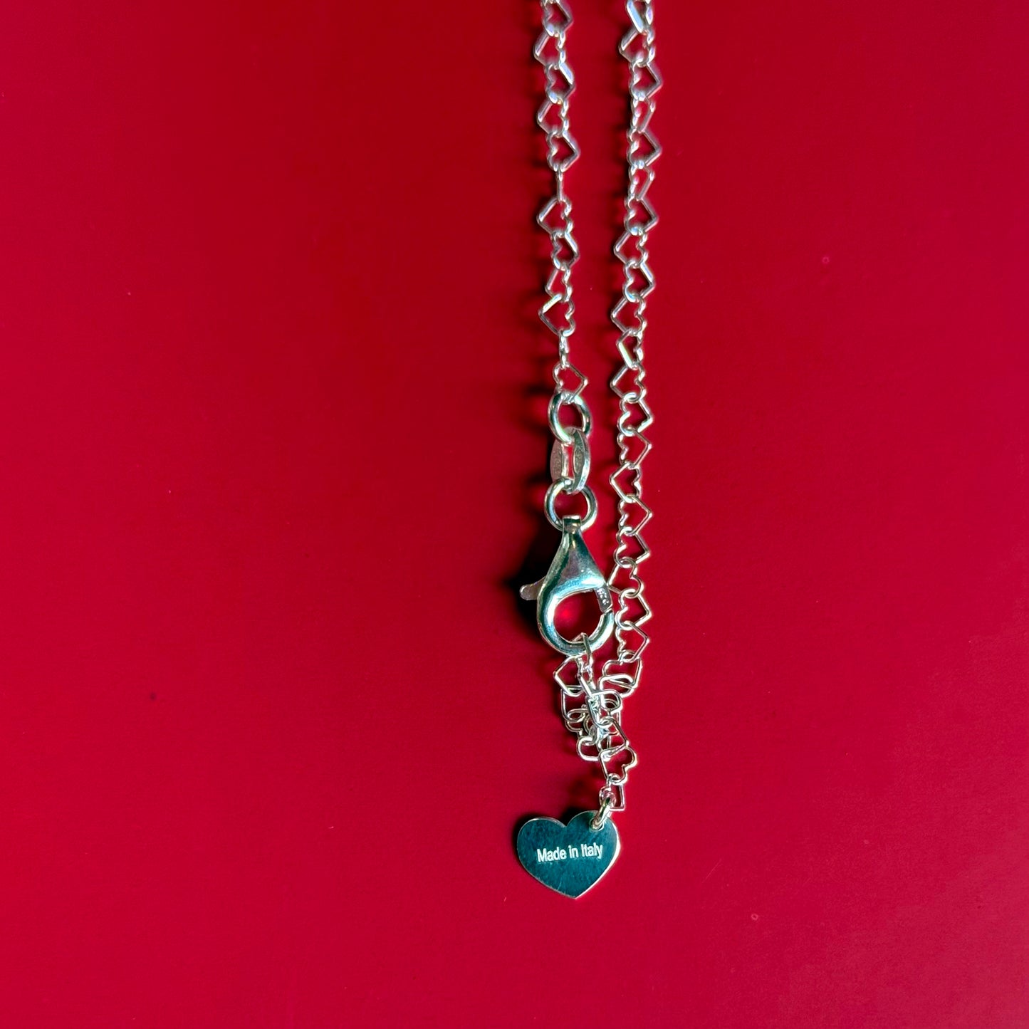 Silver925 chain  necklace〈Heart〉1