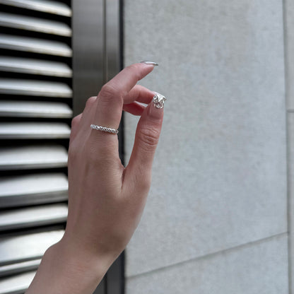 Silver925 plain ring 112
