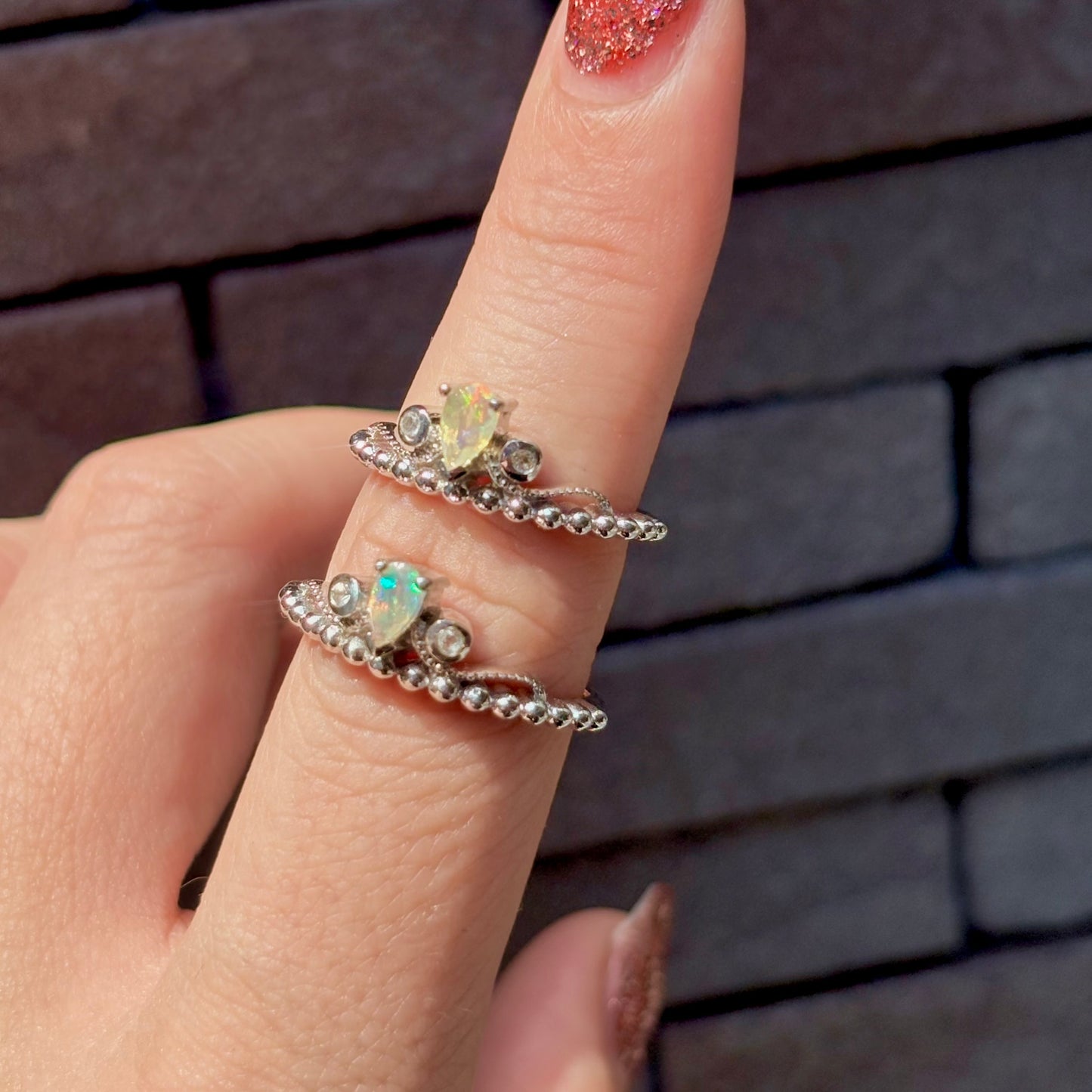 【Biju mam poco】Tiara ring -Opal-
