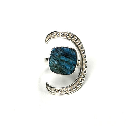 Labradorite ring 10