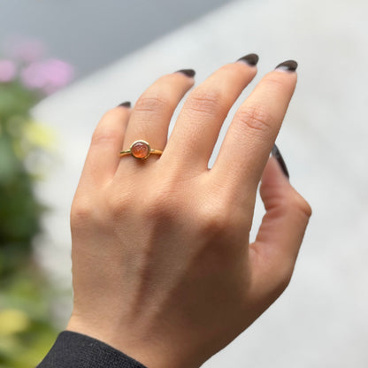 Brass 1stone ring
