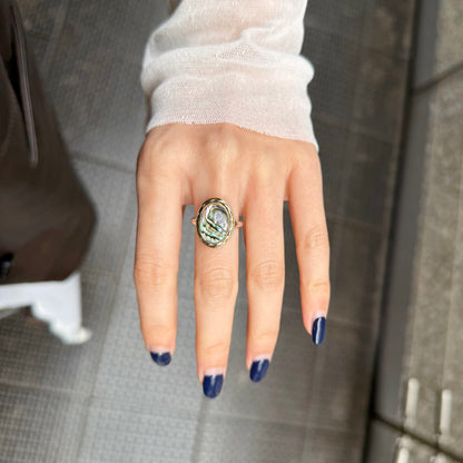 Abalone shell design ring 1