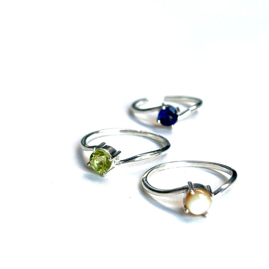 Silver925 1stone ring 1
