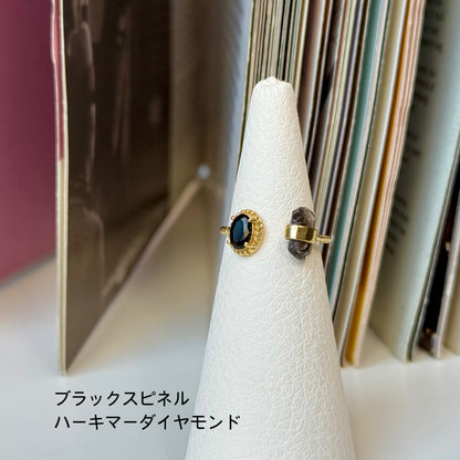 Brass 2stone ring 4