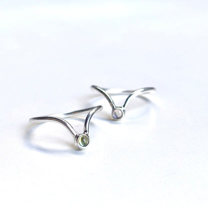 Silver925 V design ring 2