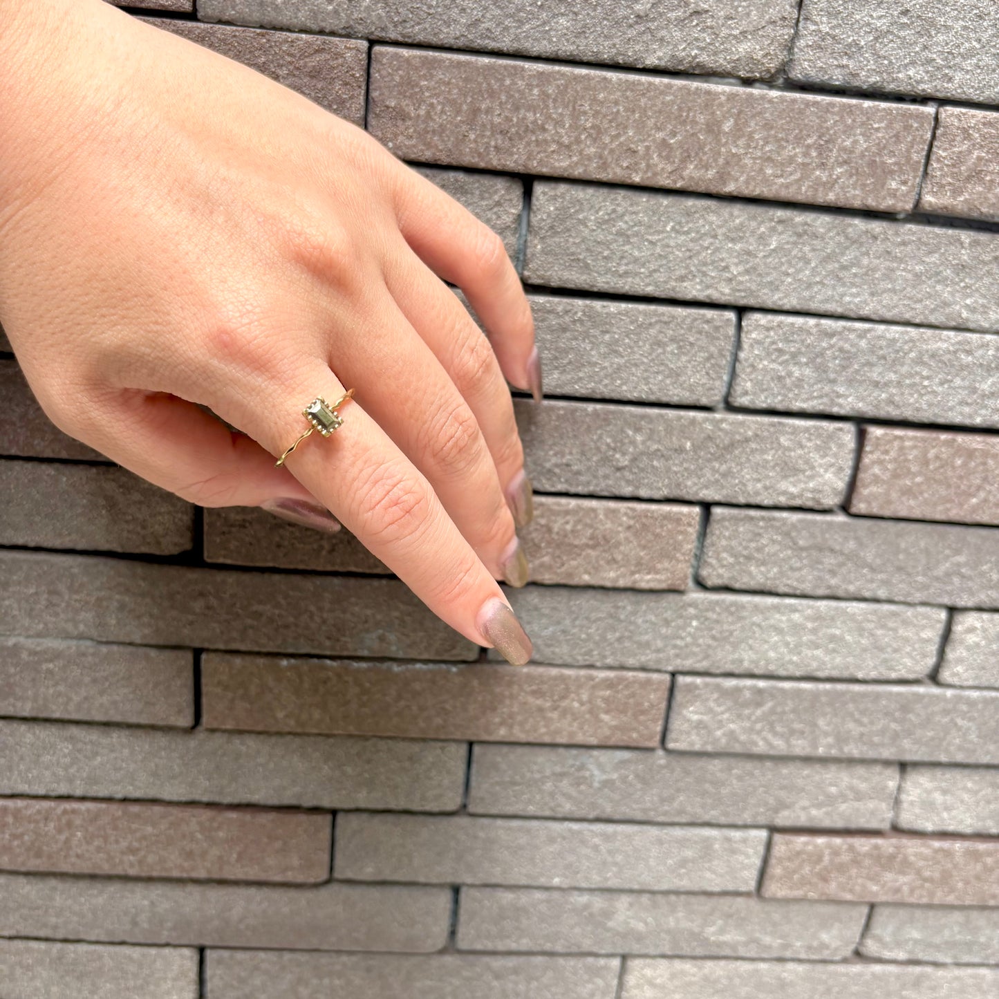 Brass petit ring 12