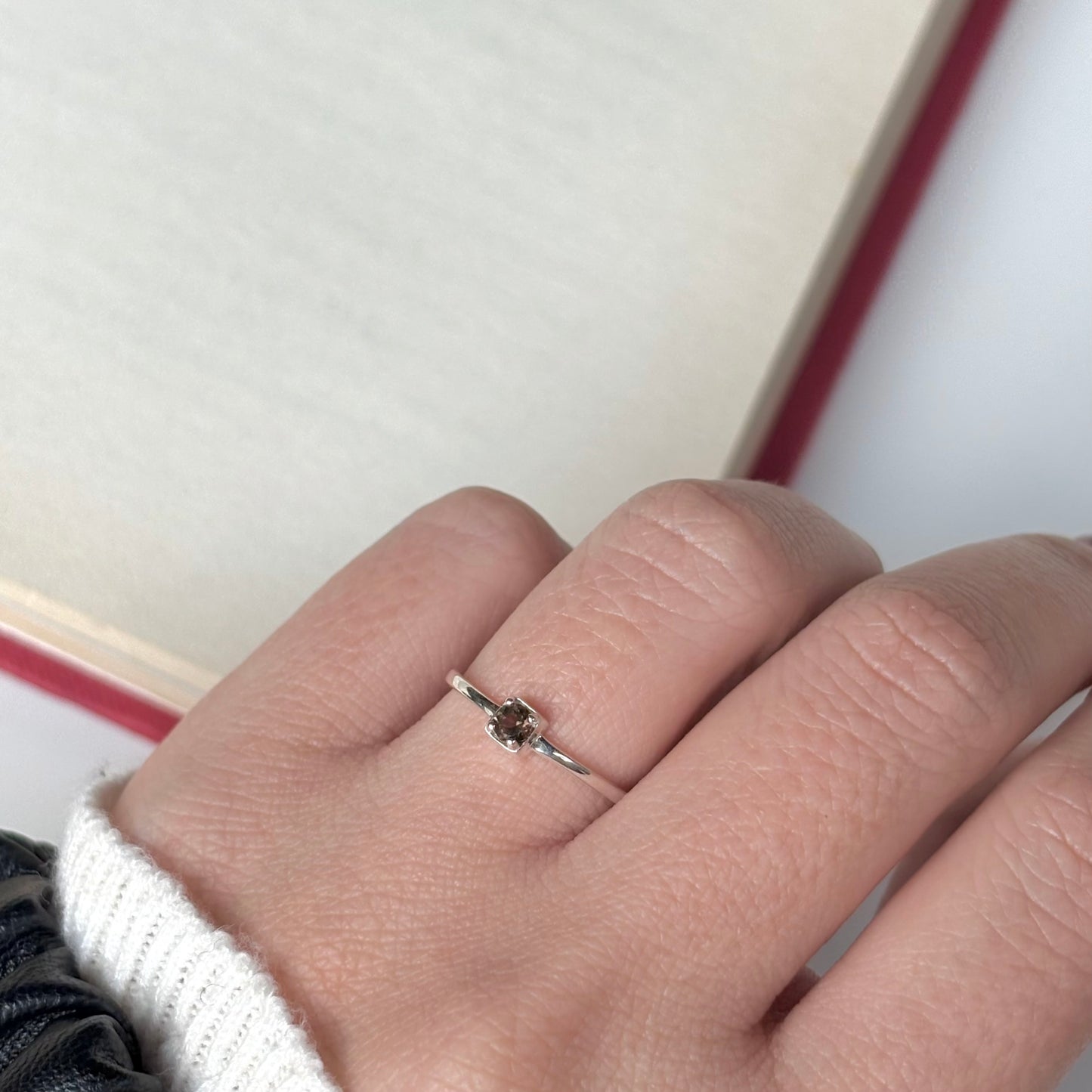 Silver925 1stone ring 1