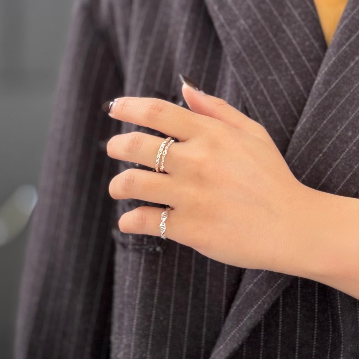〈オンライン先行再入荷〉White topaz ring 2
