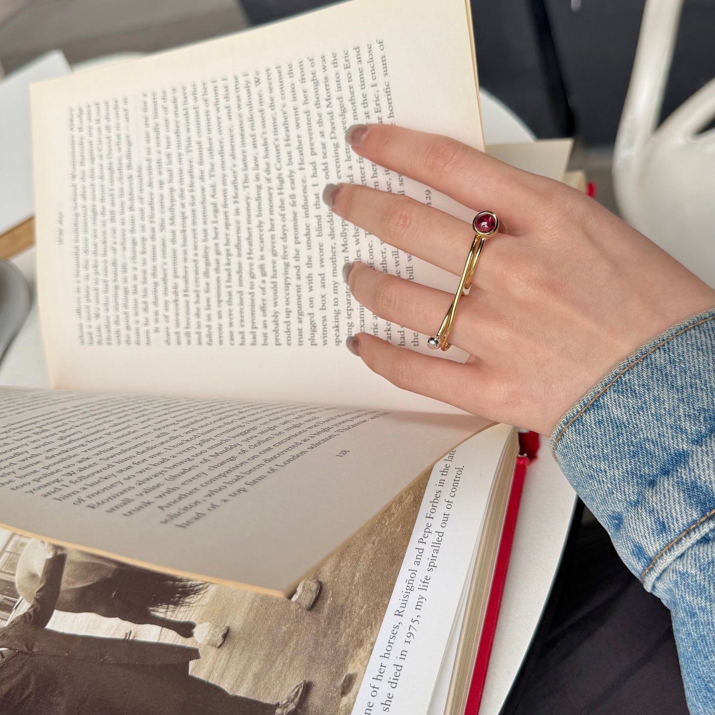 Brass 2finger ring