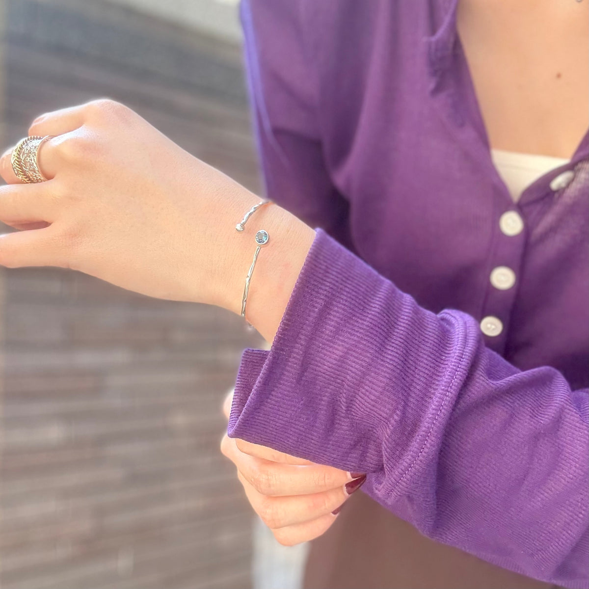 Silver925 1stone bangle