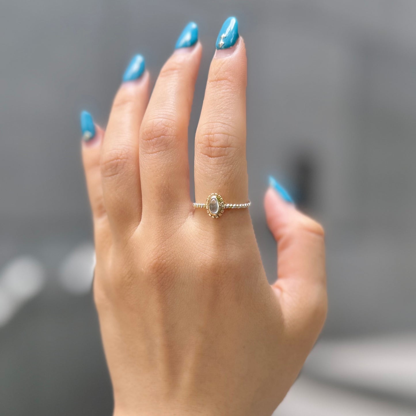 Silver925×Brass petit ring 3
