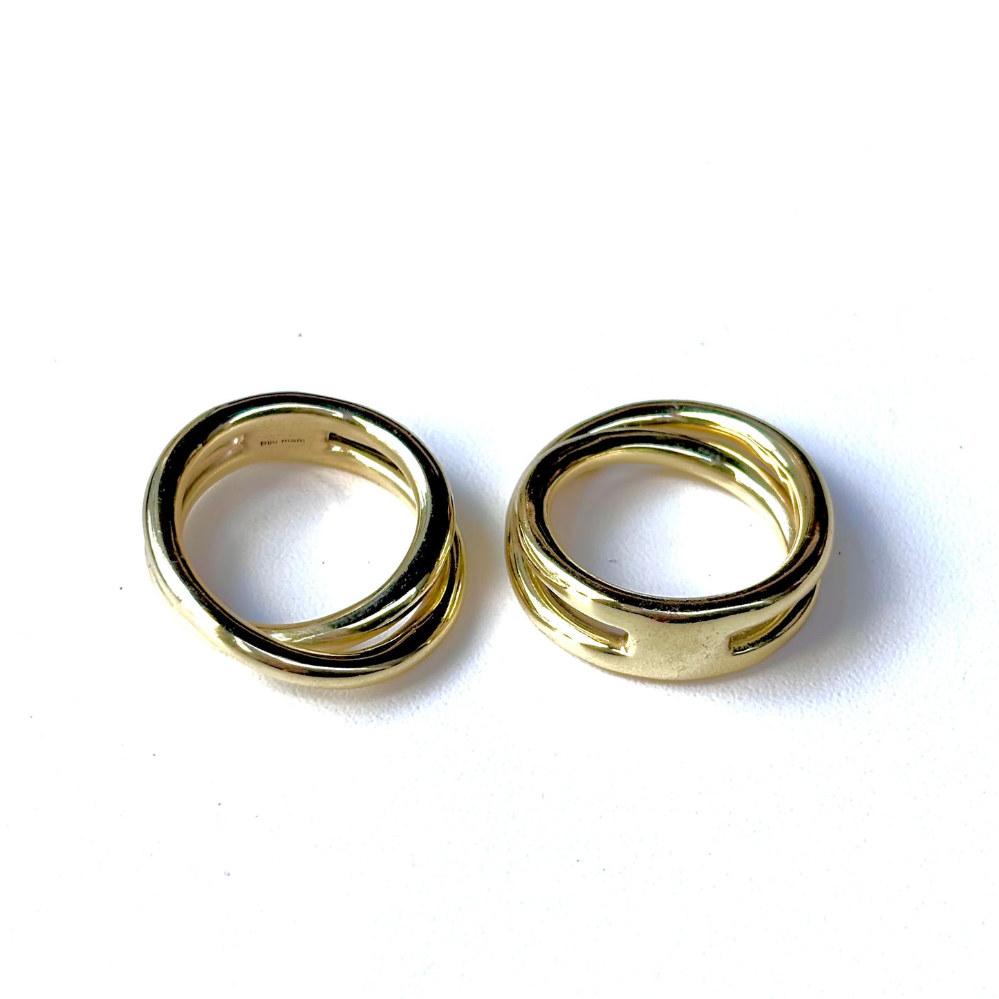 Brass plain ring 58
