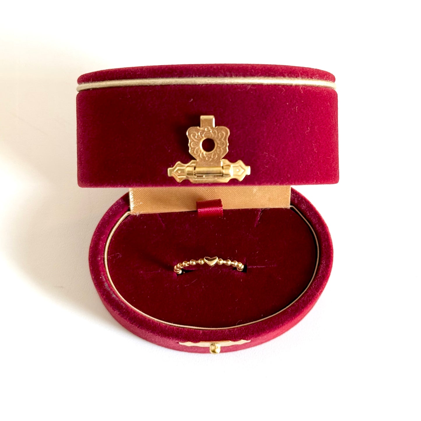 Brass Heart plain ring 7