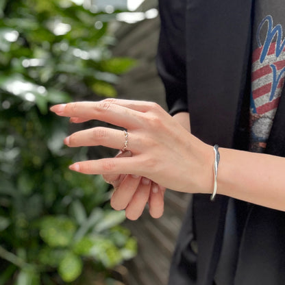Silver925×brass plain ring 18