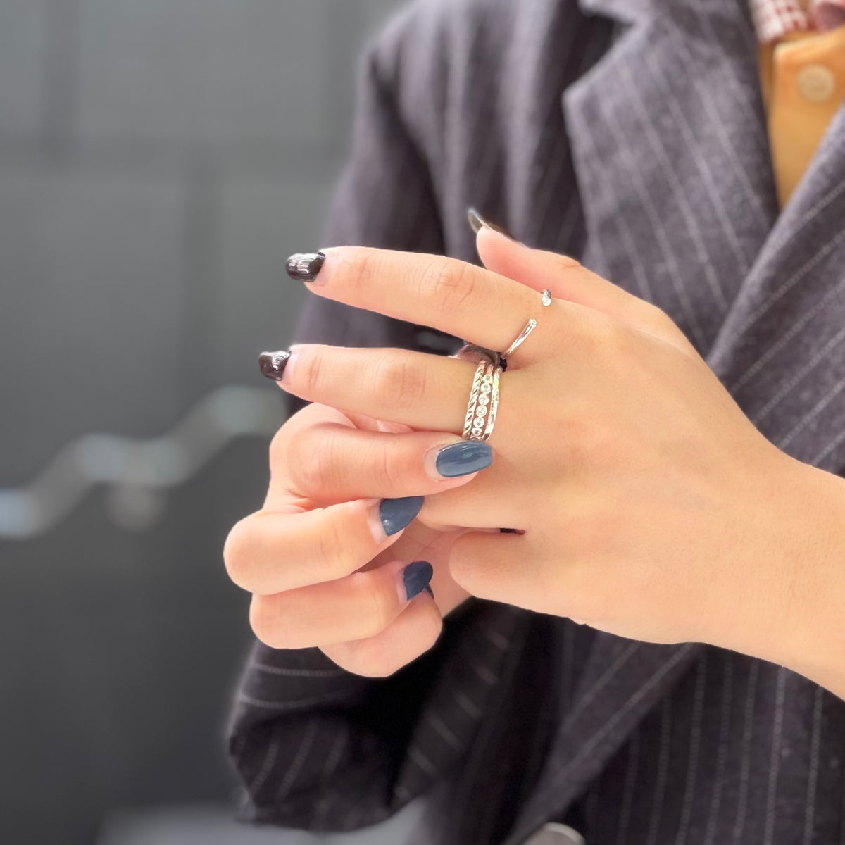 White topaz ring 12