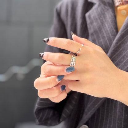 White topaz ring 12